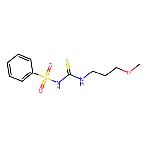 1-(Benzenesulfonyl)-3-(3-methoxypropyl)thiourea structure