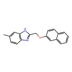 1H-1,3-Benzimidazole, 5-methyl-2-[(2-naphthalenyloxy)methyl]- structure