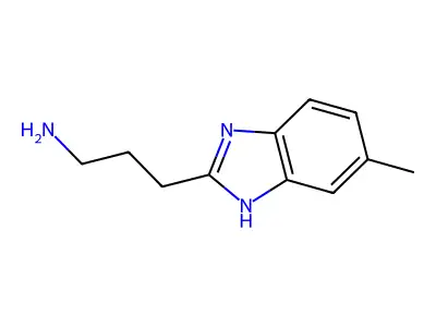 3-(5-methyl-1H-benzimidazol-2-yl)propan-1-amine structure