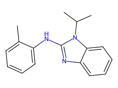 N-(2-methylphenyl)-1-propan-2-ylbenzimidazol-2-amine structure