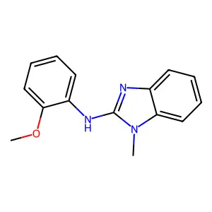 N-(2-methoxyphenyl)-1-methylbenzimidazol-2-amine structure