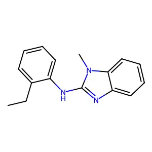 N-(2-ethylphenyl)-1-methyl-1H-1,3-benzodiazol-2-amine structure