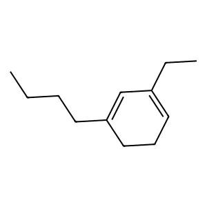 1-Butyl-3-ethylcyclohexa-1,3-diene structure