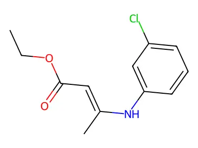 Ethyl 3-(3-chloroanilino)crotonate structure