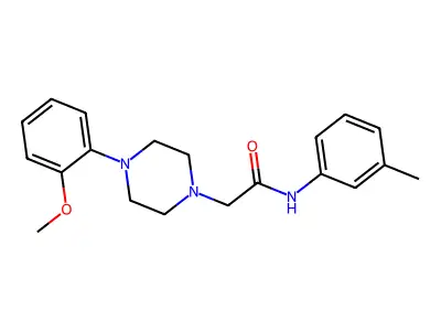 2-[4-(2-methoxyphenyl)piperazin-1-yl]-N-(3-methylphenyl)acetamide structure