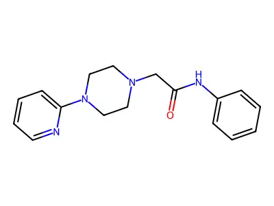N-phenyl-2-(4-pyridin-2-ylpiperazin-1-yl)acetamide structure