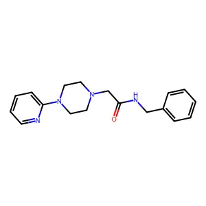 N-benzyl-2-(4-pyridin-2-ylpiperazin-1-yl)acetamide structure