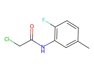 2-chloro-N-(2-fluoro-5-methylphenyl)acetamide structure