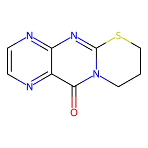 8,9-Dihydro-7H,11H-[1,3]thiazino[2,3-b]pteridin-11-one structure