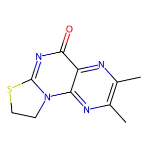 2,3-Dimethyl-8,9-dihydro-5H-[1,3]thiazolo[3,2-a]pteridin-5-one structure