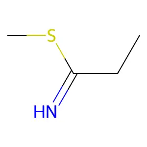 Propanimidothioic acid, methyl ester structure