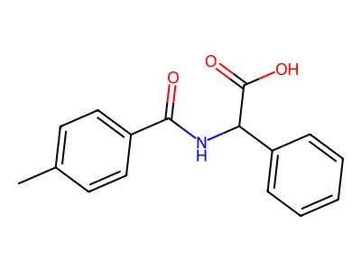 2-(4-Methylbenzamido)-2-phenylacetic acid structure