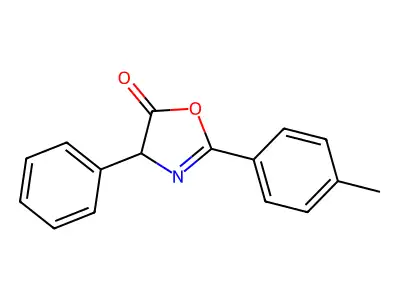 5(4H)-Oxazolone, 2-(4-methylphenyl)-4-phenyl- structure