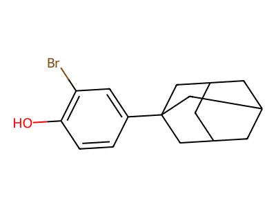 4-(1-Adamantyl)-2-bromophenol structure