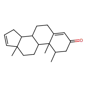 地仑雄酮 structure