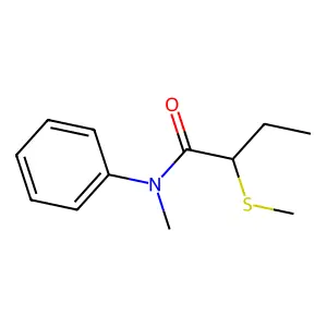 N-Methyl-2-(methylsulfanyl)-N-phenylbutanamide structure