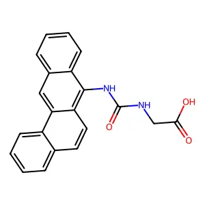 GLYCINE, N-(BENZ(a)ANTHRACEN-7-YLCARBAMOYL)- structure