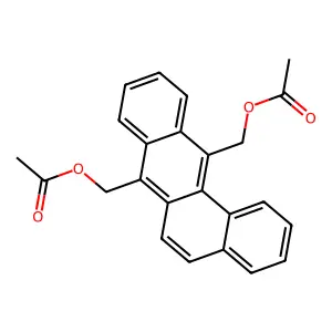 Benz(a)anthracene-7,12-dimethanol, diacetate structure