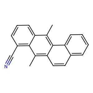 BENZ(a)ANTHRACENE, 8-CYANO-7,12-DIMETHYL- structure