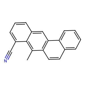 BENZ(a)ANTHRACENE-8-CARBONITRILE, 7-METHYL- structure