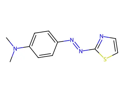 Benzenamine, N,N-dimethyl-4-(2-thiazolylazo)- structure