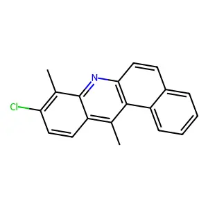 BENZ(a)ACRIDINE, 9-CHLORO-8,12-DIMETHYL- structure