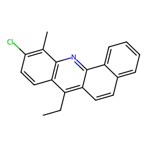 BENZ(c)ACRIDINE, 10-CHLORO-7-ETHYL-11-METHYL- structure