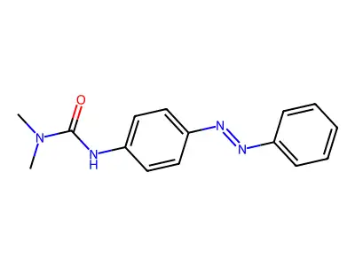 p-N,N-Dimethylureidoazobenzene structure