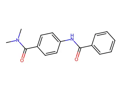 4-benzamido-N,N-dimethylbenzamide structure