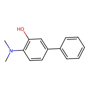 3-Biphenylol, 4-(dimethylamino)- structure