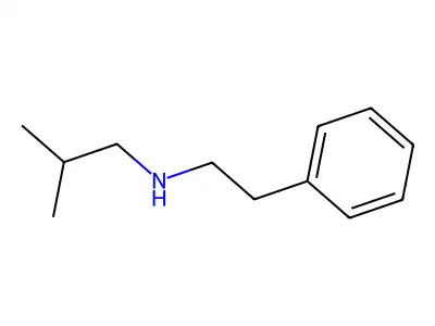 (2-Methylpropyl)(2-phenylethyl)amine structure