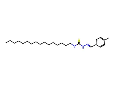 1-Hexadecyl-3-[(4-methylphenyl)methylideneamino]thiourea structure