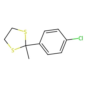 2-(4'-氯苯基)-2-甲基-1,3-二硫戊环 structure