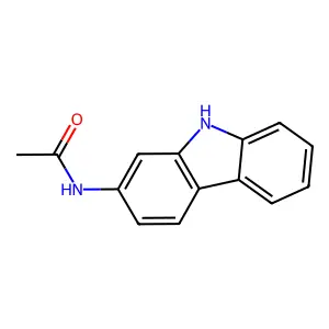 2-Acetylaminocarbazole structure