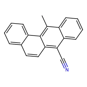 BENZ(a)ANTHRACENE, 7-CYANO-12-METHYL- structure
