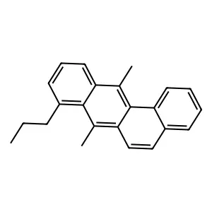 BENZ(a)ANTHRACENE, 7,12-DIMETHYL-8-PROPYL- structure