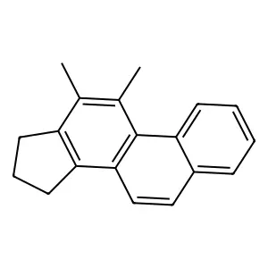 15H-Cyclopenta(a)phenanthrene, 16,17-dihydro-11,12-dimethyl- structure