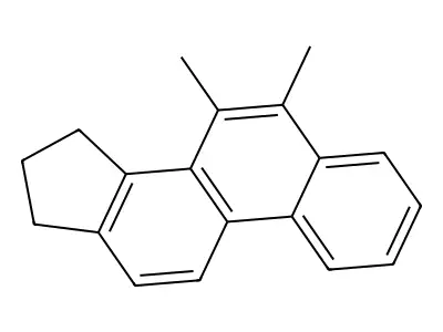 15H-Cyclopenta[a]phenanthrene, 6,7-dimethyl-16,17-dihydro- structure