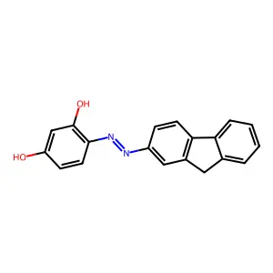 4-(2-Fluorenylazo)resorcinol structure