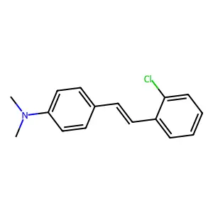 2'-Chloro-4-dimethylaminostilbene structure