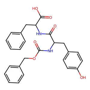 N-[(Benzyloxy)carbonyl]tyrosylphenylalanine structure
