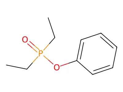 Phosphinic acid, diethyl-, phenyl ester structure