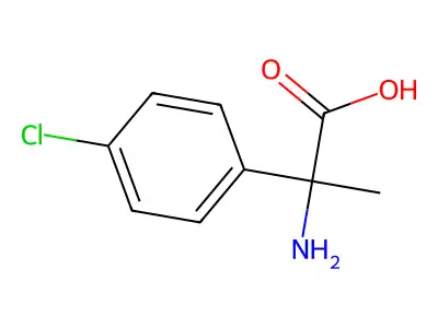 2-amino-2-(4-chlorophenyl)propanoic Acid structure