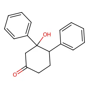 3-Hydroxy-3,4-diphenylcyclohexan-1-one structure