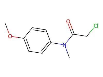 2-Chloro-N-(4-methoxyphenyl)-N-methylacetamide structure