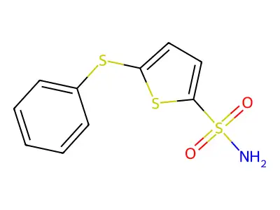 5-(Phenylthio)thiophene-2-sulfonamide structure