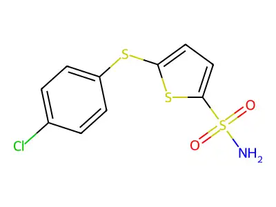 5-[(4-Chlorophenyl)thio]thiophene-2-sulfonamide structure