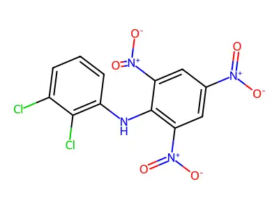 N-(2,3-dichlorophenyl)-2,4,6-trinitroaniline structure