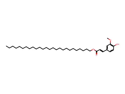 Hexacosyl (E)-ferulate structure