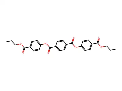 1,4-Benzenedicarboxylic acid, bis[4-(propoxycarbonyl)phenyl] ester structure